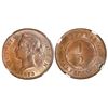 Image 1 : Cyprus, bronze 1/2 piastre, Victoria, 1879, NGC MS 64 BN.