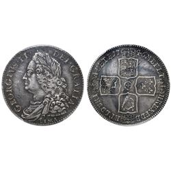 Great Britain (London, England), half crown, George II, 1746, with LIMA below bust, PCGS XF45.