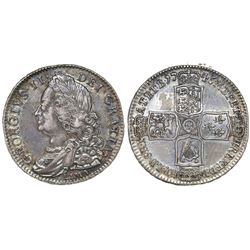 Great Britain (London, England), half crown, George II, 1746, with LIMA below bust.