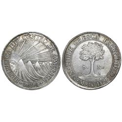 Guatemala, Central American Republic, 8 reales, 1824M.