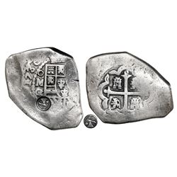 Quetzaltenango, Guatemala, 8 reales, Type I countermark (1838, rare) on shield side of a Mexico City