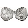 Image 1 : Guatemala, 8 reales, sun-over-mountains countermark (Type II, 1839) on pillars side of a Guatemala c