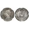 Image 1 : Guatemala, 1/2 real, 1859, NGC MS 63, no L or R, KM Plate Coin (stated on label).