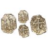 Image 1 : Tegucigalpa, Honduras, provisional "imitation cob" 2 reales, 1823-PMPY, with quadrants of cross tran