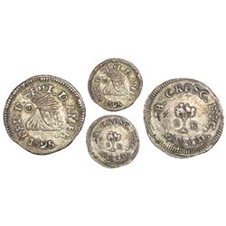 Tegucigalpa, Honduras (Central American Republic), 2 reales, 1825NR, rare.