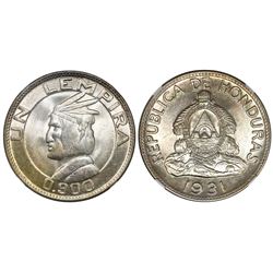 Honduras, 1 lempira, 1931, NGC MS 63.