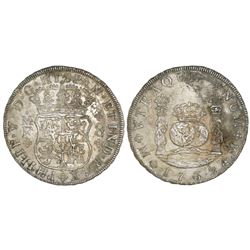Mexico City, Mexico, pillar 8 reales, Philip V, 1739MF.