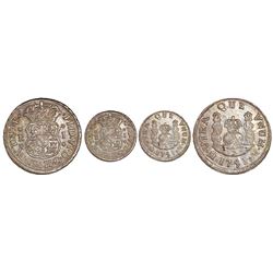 Mexico City, Mexico, pillar 1 real, Ferdinand VI, 1751M, unbarred-H variety.