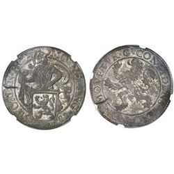 Holland, United Netherlands, "lion" daalder, 1589, NGC XF 45.