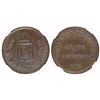 Image 1 : Onate, Spain, bronze pattern 5 pesetas, Charles VII Pretender, 1875, rare, NGC MS 63 BN, finest know
