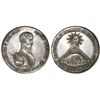 Image 1 : Potosi, Bolivia, large silver Bolivar medal with mountain of Potosi, 1825.
