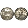 Image 1 : Potosi, Bolivia, 1 sol-sized silver medal, 1843, Constitution, NGC MS 62, ex-Cotoca Collection.