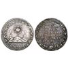 Image 1 : Chile, 2 reales-sized silver Constitution medal (jura), 1823, rare.