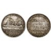 Image 1 : Peru (label states Chile in error), silver medal, 1879, War of the Pacific - El Huascar, NGC AU 53, 
