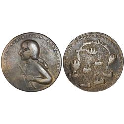 Great Britain, copper-alloy medal, Admiral Vernon, 1739, Porto Bello.