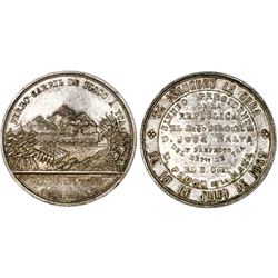 Peru, silver medal, 1869, Pisco Mineral Railway, NGC MS 62, ex-Cotoca Collection.