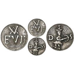 Santo Domingo Soriano, Uruguay, cast silver proclamation medal, Ferdinand VII, (1808), very rare.