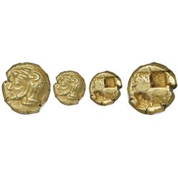 Ionia, Erythrae, electrum hecte, 550-500 BC, NGC Choice AU, strike 5/5 surface 5/5.