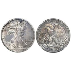 USA (Philadelphia mint), half dollar "Walking Liberty," 1919, NGC XF details / cleaned.