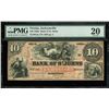 Image 1 : Jacksonville, Florida, Bank of St. Johns, $10, 21-3-1859, serial 1963, PMG VF 20.