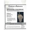 Image 2 : Mexico City, Mexico, cob 8 reales, Philip V, assayer not visible, ex-1715 Fleet, mounted cross-side 