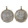 Image 1 : Zeeland, Netherlands, 6 stuivers "ship shilling," 1769, mounted in 14K gold bezel.