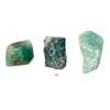 Image 1 : Lot of three natural emeralds, 4.45, 4.51 and 6.10 carats, from the Maravillas (1656).