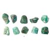 Image 1 : Lot of ten natural emeralds, 2-3 carats each, from the Maravillas (1656).