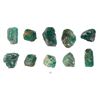 Image 1 : Lot of ten natural emeralds, about 2 carats each, from the Maravillas (1656).