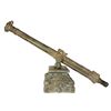 Image 1 : Early Dutch or Spanish colonial bronze swivel-mounted cannon, 1600s-1700s, with old colonial carved 