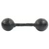 Image 1 : Complete iron barshot with spherical ends, professionally conserved.