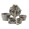Image 1 : Complete brass nested-weight set, eight pieces with case, marked 1715 on lid and inside, English?