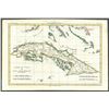 Image 1 : French copperplate-engraved map of Cuba and the Bahamas by Rigobert Bonne, 1780 (Paris), hand-colore