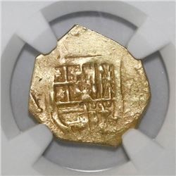 Seville, Spain, cob 1 escudo, Philip III, assayer B.