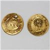 Image 2 : Lot of two Costa Rica 1/2 escudos, double lion countermark (Type VI, 1849-57) on Central American Re