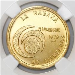 Havana, Cuba, 100 pesos, 1979, Non-Aligned Nations, NGC MS 68.