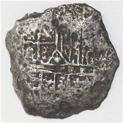 Mexico City, Mexico, cob 4 reales, Philip III, assayer not visible, Grade 3, certificate missing.