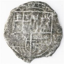 Potosi, Bolivia, cob 4 reales, (16)20(T), quadrants of cross transposed, Grade-2 quality but Grade 4