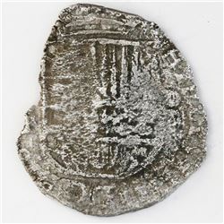 Potosi, Bolivia, cob 4 reales, 1620T, Grade-3 quality but Grade 4 in database, certificate missing.