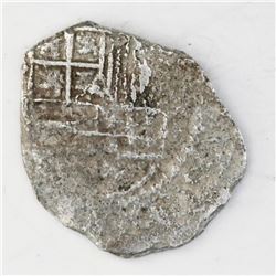 Potosi, Bolivia, cob 2 reales, Philip III, assayer not visible, Grade 2, certificate missing.