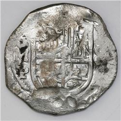 Mexico City, Mexico, cob 8 reales, Philip IV, assayer P.