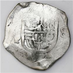 Mexico City, Mexico, cob 8 reales, Philip IV, assayer P.