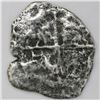 Image 2 : Potosi, Bolivia, cob 4 reales, (1651-2)E, with crowned-dot-F-dot countermark on shield.