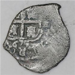 Potosi, Bolivia, cob 1 real, 1655E.