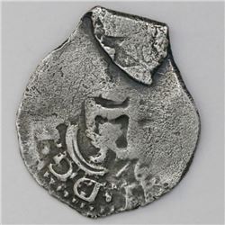 Potosi, Bolivia, cob 1 real, 1676E.