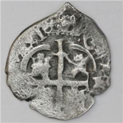 Potosi, Bolivia, cob 1 real, 1677/6E.