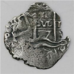 Potosi, Bolivia, cob 1 real, 1677E.