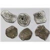 Image 2 : Lot of six Mexico City, Mexico, cob 4 reales, Philip IV and Charles II, assayers not visible.