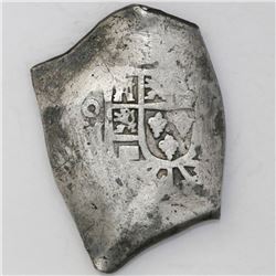 Mexico City, Mexico, cob 8 reales, Philip V, assayer not visible.