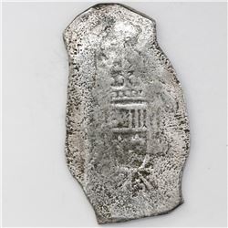 Mexico City, Mexico, cob 8 reales, Philip V, assayer not visible.